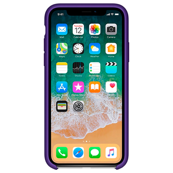 Чехол для смартфона Apple iPhone X Screen Geeks/ Back/ TPU/ Dark Пурпурный photo 2