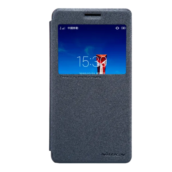 Husa Lenovo Vibe P1M Nillkin Flip Cover/ Leather/ Black photo 2
