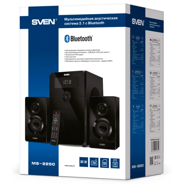 Sistem audio Sven MS-2250 80 W/ Black photo 11