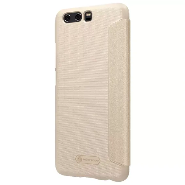 Husă pentru smartphone Huawei P10 Plus Nillkin/ Flip Cover/ Piele ecologică/ Gold photo 4