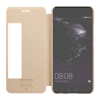 Чехол для смартфона Huawei P10 Plus Nillkin/ Flip Cover/ Экокожа/ Золотой photo 5