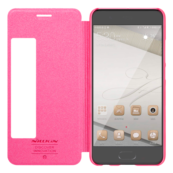 Чехол Huawei P10 Nillkin Flip Cover/ Leather/ Розовый photo 3