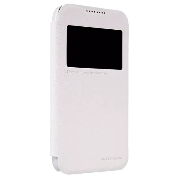 Husă pentru smartphone HTC Desire 320 Nillkin/ Flip Cover/ Piele/ White photo 2