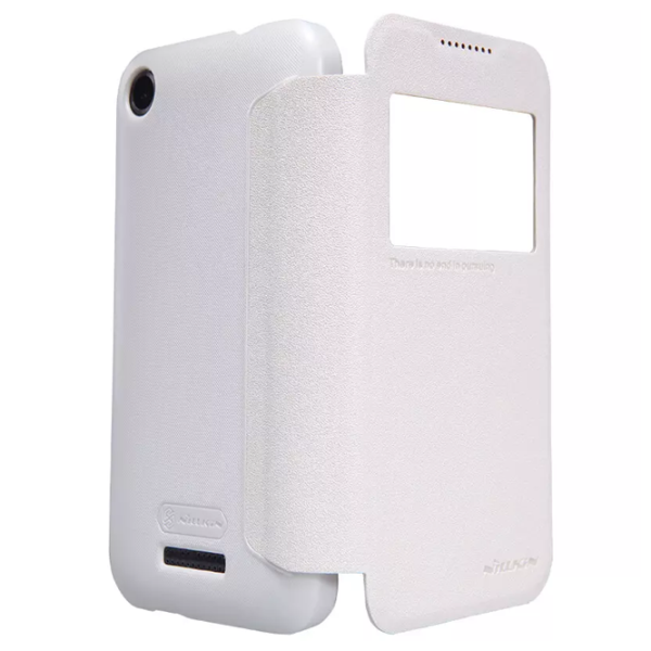 Husă pentru smartphone HTC Desire 320 Nillkin/ Flip Cover/ Piele/ White photo 5