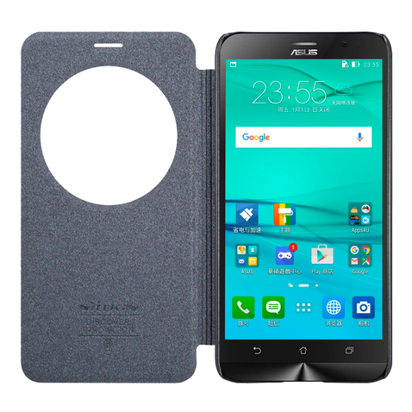 Husa Asus Zenfone GO TV Nillkin Flip Cover/ Leather/PP/ Black photo 3