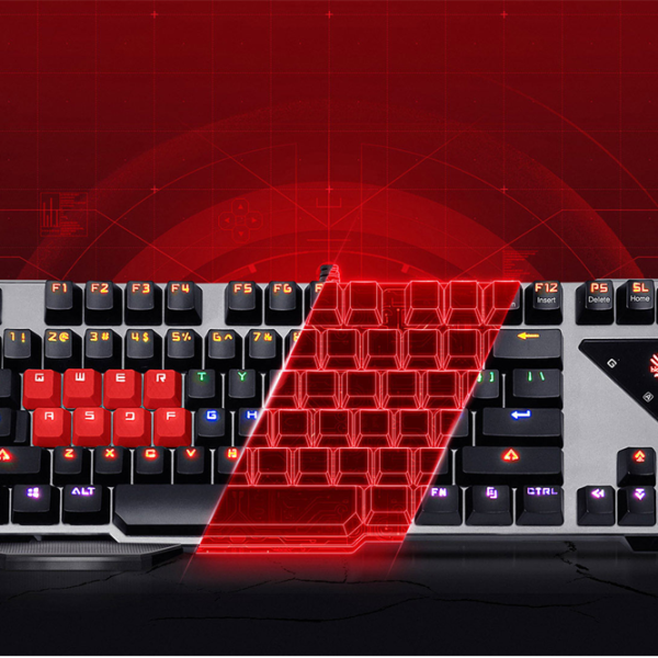Tastatură A4Tech Full Light Strike Bloody Cu fir/ Black photo 5
