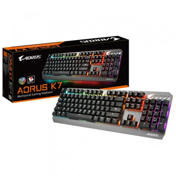 Клавиатура Gigabyte AORUS Проводная/ Серебристый photo 7