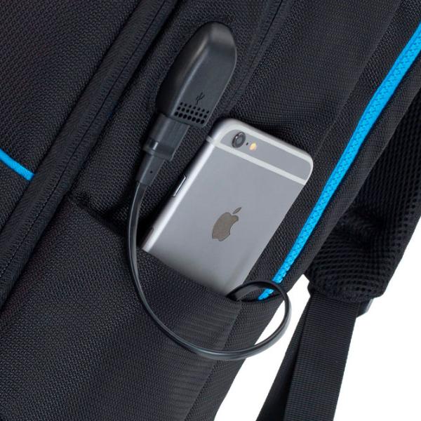 Rucsac RivaCase 7860 17.3"/ Blue Black/ 30 l photo 10