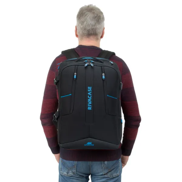 Rucsac RivaCase 7860 17.3"/ Blue Black/ 30 l photo 16