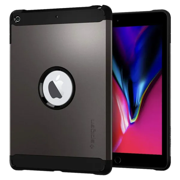 Husă Tough Armor Spigen iPad (2017/2018)  9.7''/ Gunmetal Black photo 2 Husă Tough Armor Spigen iPad (2017/2018)  9.7''/ Gunmetal Black photo 2