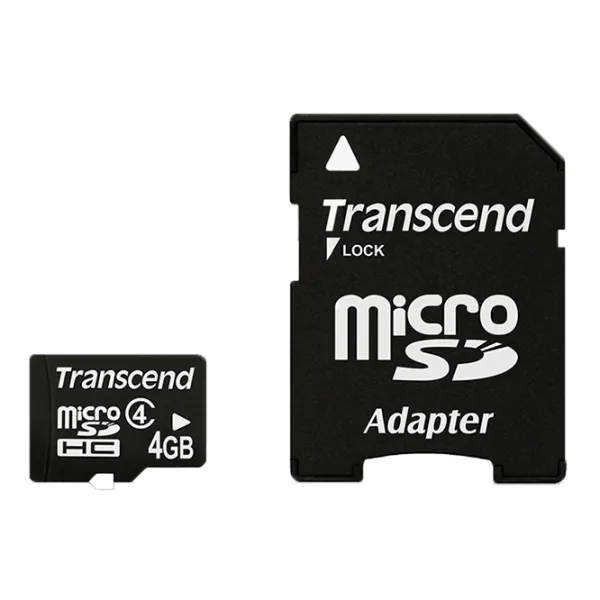 Карта памяти Transcend 4 ГБ MicroSD Card/ Class 4 photo 2