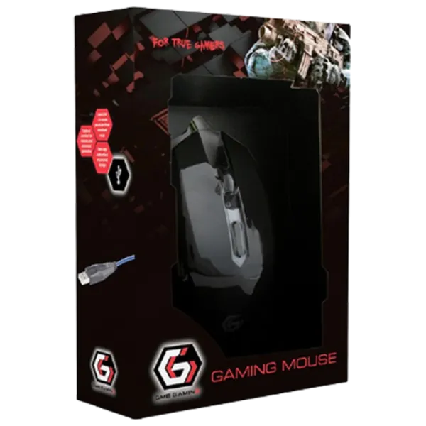 Мышь Gembird MUSG-001-G USB/ Черный photo 4