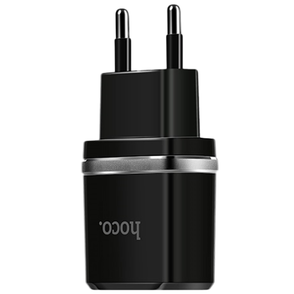 Adaptor de rețea Hoco C12 2.4 A/ Black photo 2