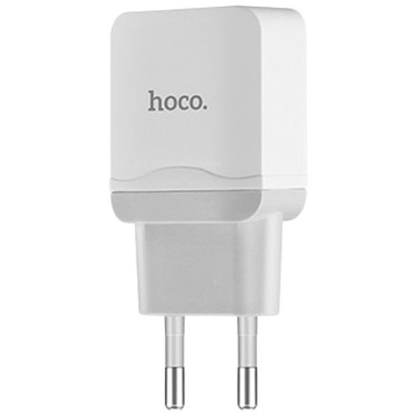 Adaptor de rețea Hoco C22A 2.4 A/ White photo 2