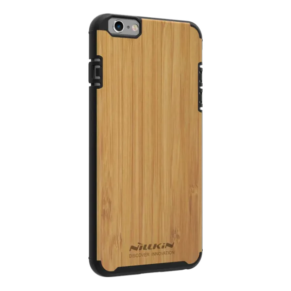 Husa Apple iPhone 6/6S Plus Nillkin Back/ Bamboo/ Black photo 2