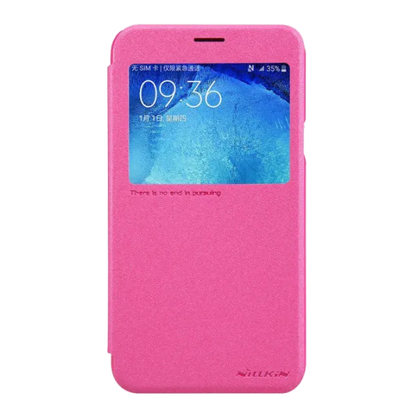 Husa Samsung Galaxy J5 Nillkin Flip Cover/ Leather/ Red photo 2