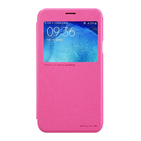 Husa Samsung Galaxy J5 Nillkin Flip Cover/ Leather/ Red photo 2