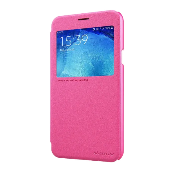 Husa Samsung Galaxy J5 Nillkin Flip Cover/ Leather/ Red photo 3