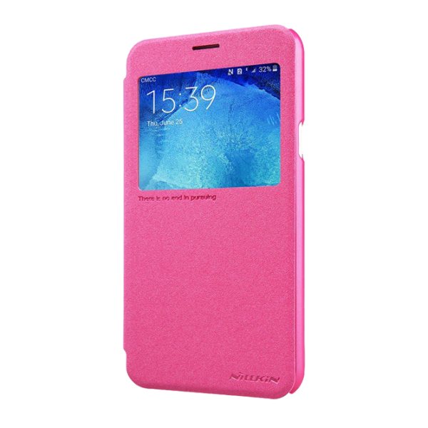 Husa Samsung Galaxy J5 Nillkin Flip Cover/ Leather/ Red photo 3