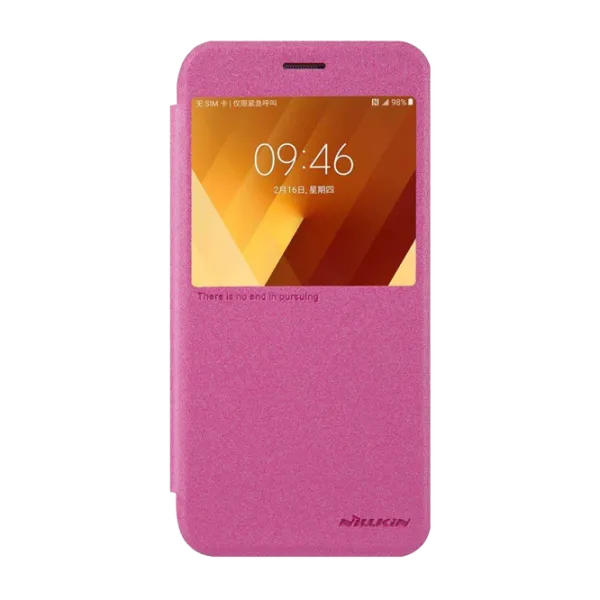 Husa Samsung Galaxy A3 (2017) Nillkin Flip Cover/ Leather/ Red photo 2