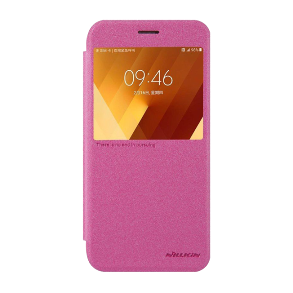 Husa Samsung Galaxy A3 (2017) Nillkin Flip Cover/ Leather/ Red photo 2