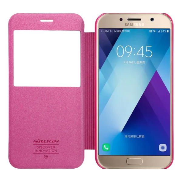 Чехол для смартфона Samsung Galaxy A5 (2017) Nillkin/ Flip Cover/ Кожа/ Красный photo 3