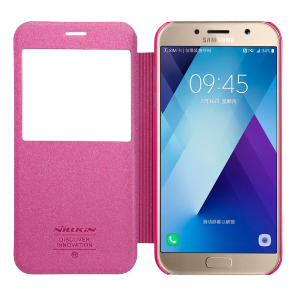 Чехол для смартфона Samsung Galaxy A5 (2017) Nillkin/ Flip Cover/ Кожа/ Красный photo 3