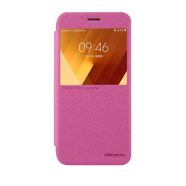 Husa Samsung Galaxy A7 (2017) Nillkin Flip Cover/ Leather/ Red photo 3