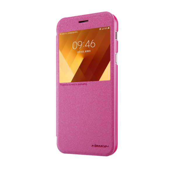 Husa Samsung Galaxy A7 (2017) Nillkin Flip Cover/ Leather/ Red photo 4