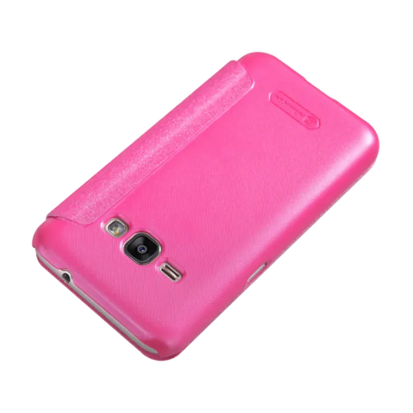 Husa Samsung Galaxy J1 Nillkin Flip Cover/ Leather/ Red photo 4