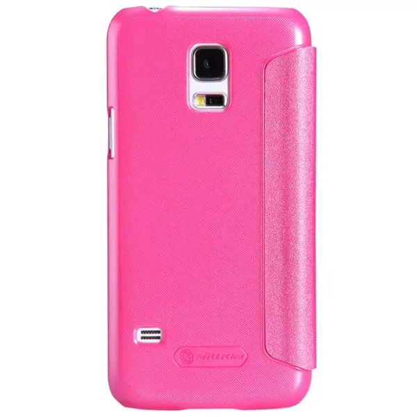 Husă pentru smartphone Samsung Galaxy S5 Mini Nillkin/ Flip Cover/ Piele/ Pink photo 2