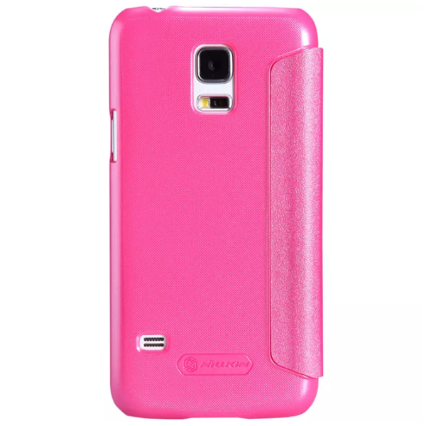 Husă pentru smartphone Samsung Galaxy S5 Mini Nillkin/ Flip Cover/ Piele/ Pink photo 2