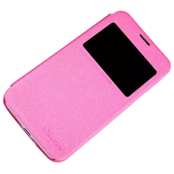 Husă pentru smartphone Samsung Galaxy S5 Mini Nillkin/ Flip Cover/ Piele/ Pink photo 3