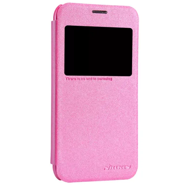 Husă pentru smartphone Samsung Galaxy S5 Mini Nillkin/ Flip Cover/ Piele/ Pink photo 5