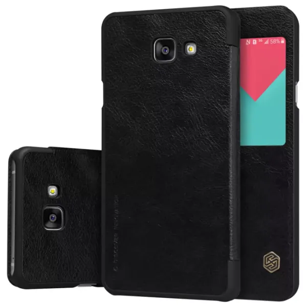 Чехол для смартфона Samsung Galaxy A7 (2016) Nillkin/ Flip Cover/ Кожа/ Черный photo 5