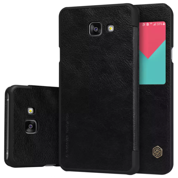 Чехол для смартфона Samsung Galaxy A7 (2016) Nillkin/ Flip Cover/ Кожа/ Черный photo 5