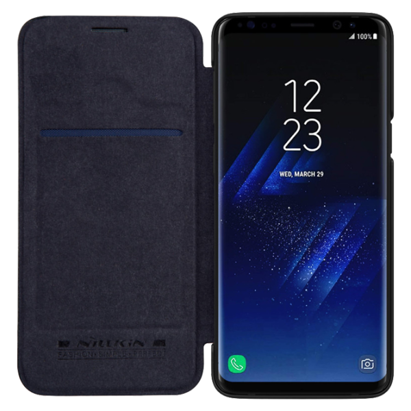 Husa Samsung Galaxy S9 Nillkin Flip Cover/ Leather/ Black photo 5