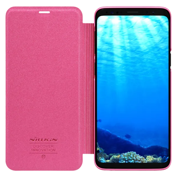 Чехол для смартфона Samsung Galaxy S9 Nillkin/ Flip Cover/ Кожа/ Красный photo 5