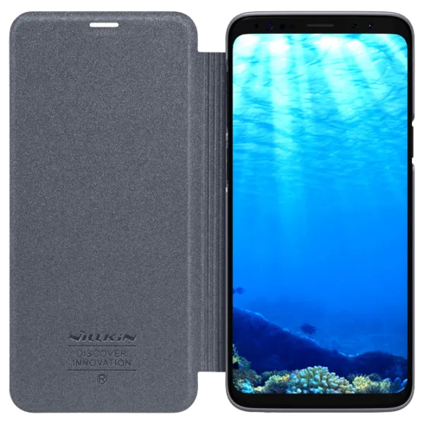 Husa Samsung Galaxy S9 Plus Nillkin Flip Cover/ Leather/ Black photo 5