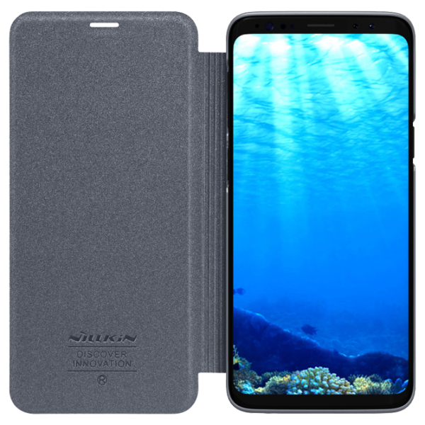 Husa Samsung Galaxy S9 Plus Nillkin Flip Cover/ Leather/ Black photo 5