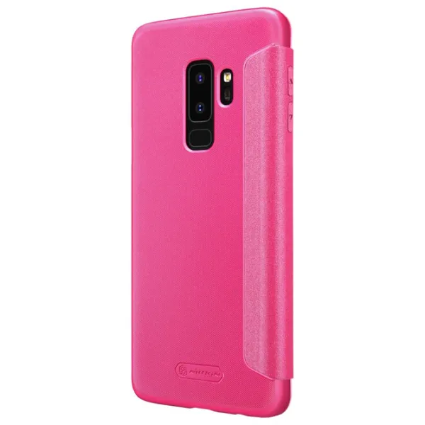 Чехол для смартфона Samsung Galaxy S9 Plus Nillkin/ Flip Cover/ Кожа/ Розовый photo 4