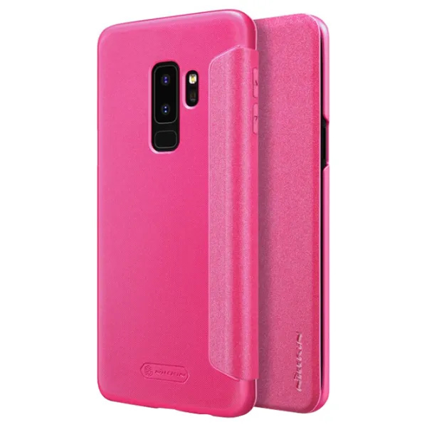 Чехол для смартфона Samsung Galaxy S9 Plus Nillkin/ Flip Cover/ Кожа/ Розовый photo 6