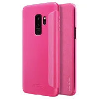 Чехол для смартфона Samsung Galaxy S9 Plus Nillkin/ Flip Cover/ Кожа/ Розовый photo 6