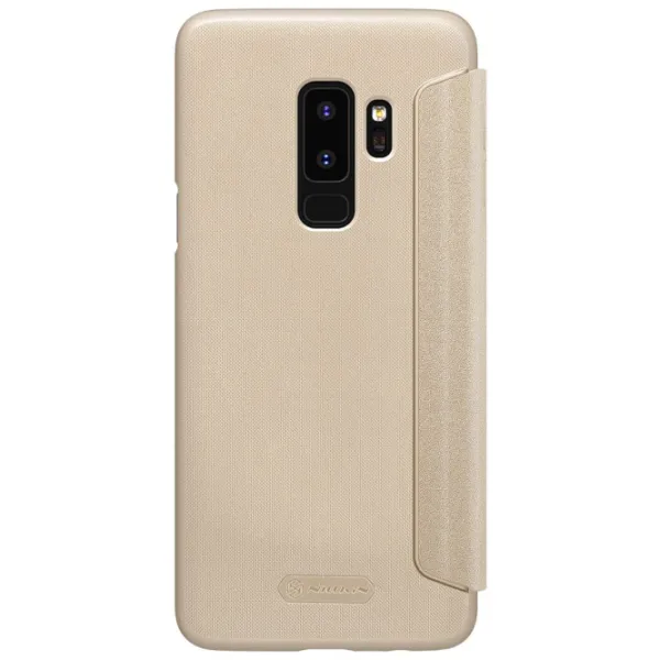 Чехол для смартфона Samsung Galaxy S9 Plus Nillkin/ Flip Cover/ Кожа/ Золотой photo 2
