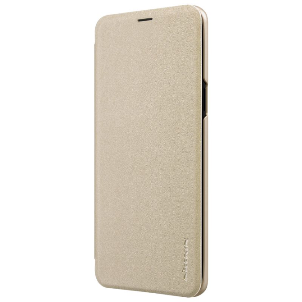 Чехол для смартфона Samsung Galaxy S9 Plus Nillkin/ Flip Cover/ Кожа/ Золотой photo 3
