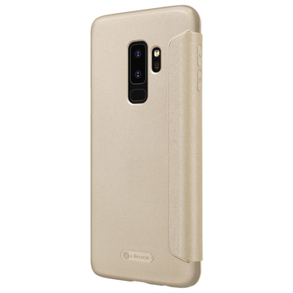 Чехол для смартфона Samsung Galaxy S9 Plus Nillkin/ Flip Cover/ Кожа/ Золотой photo 4