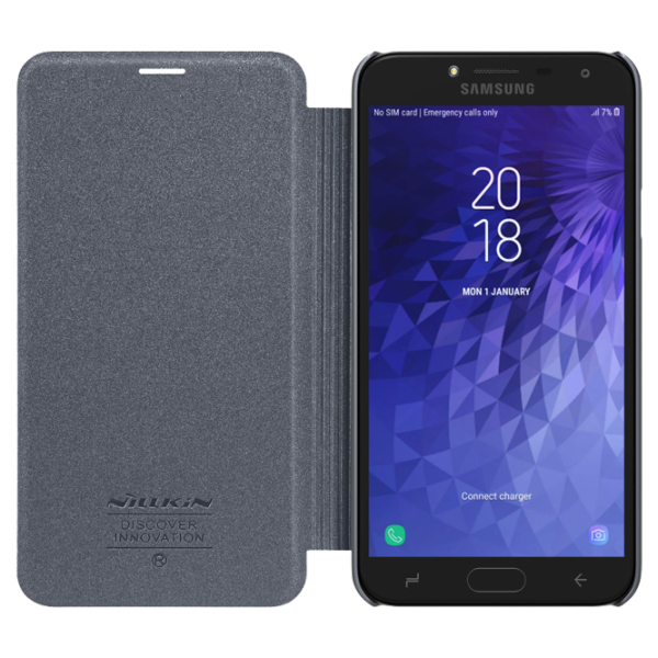 Husa Samsung Galaxy J4 Nillkin Flip Cover/ Leather/ Black photo 5