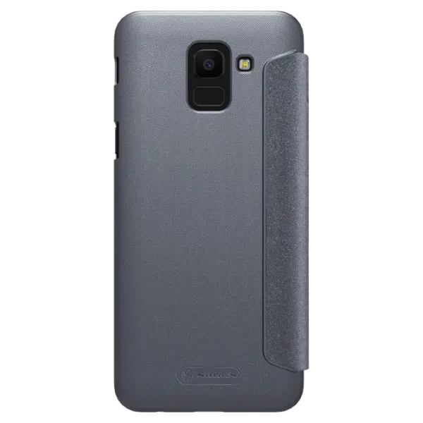 Husă pentru smartphone Samsung Galaxy J6 (2018) Nillkin/ Flip Cover/ Piele ecologică/ Black photo 3