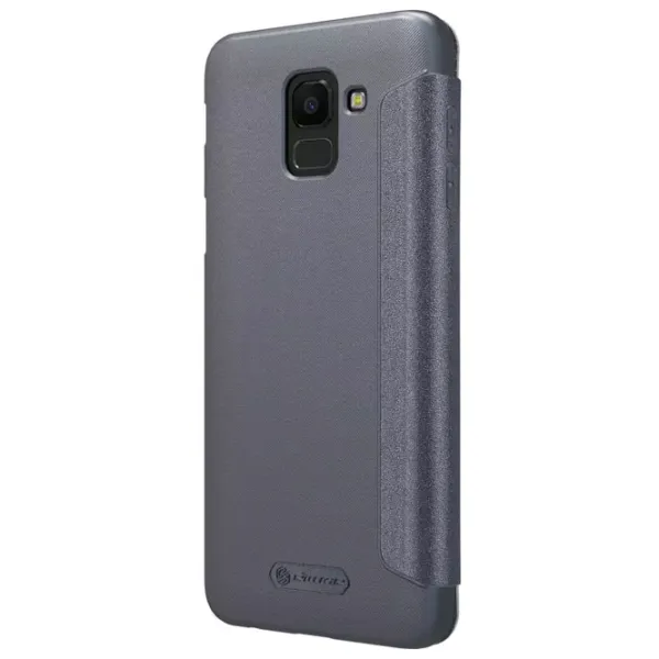 Husă pentru smartphone Samsung Galaxy J6 (2018) Nillkin/ Flip Cover/ Piele ecologică/ Black photo 4