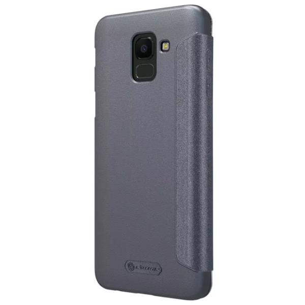 Husă pentru smartphone Samsung Galaxy J6 (2018) Nillkin/ Flip Cover/ Piele ecologică/ Black photo 4